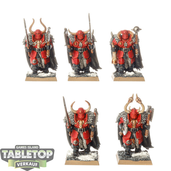 Warriors of Chaos - 5 Chaos Warrior klassisch - bemalt