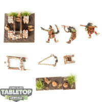 Miniaturen - Goblin Sharpstick Thrower - bemalt