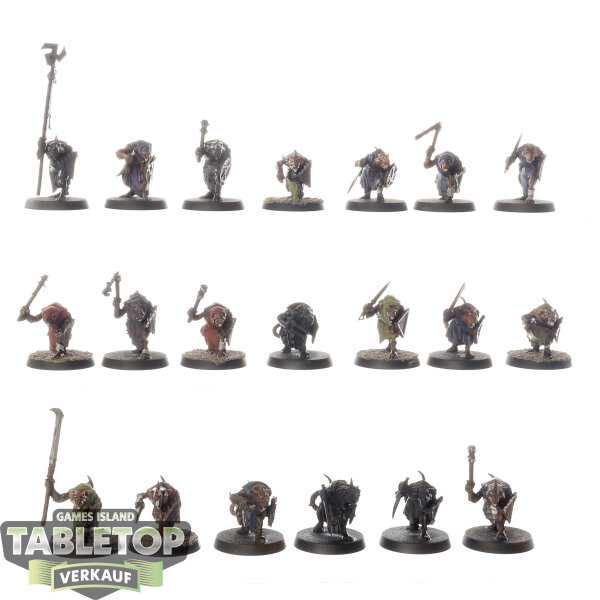 Skaven - 20x Clanrats - teilweise bemalt