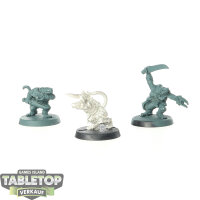Skaven - 3x Gutter Runners - teilweise bemalt