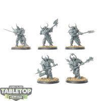 Slaves to Darkness - 5x Chaos Chosen - unbemalt