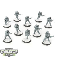 Astra Militarum - 10x Cadian Shock Troops - unbemalt