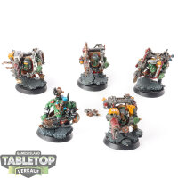 Orks - 5x Ork Lootas - bemalt