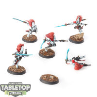 Aeldari - 5x Howling Banshees - bemalt