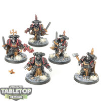 Black Templars - 5 Black Templars Sword Brethren - unbemalt