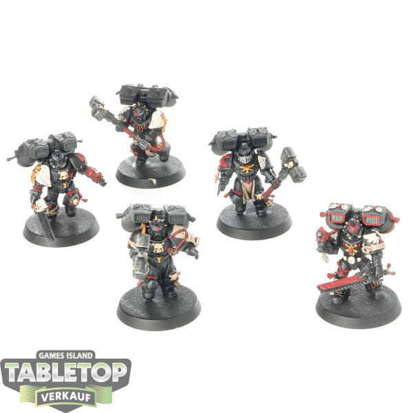 Blood Angels - 5x Vanguard Veteran Squad Klassisch - bemalt