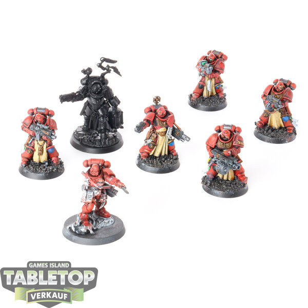 Space Marines - 7 Heroes of the Chapter - teilweise bemalt