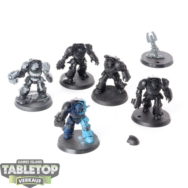 Space Marines - 5 Terminator Squad - teilweise bemalt
