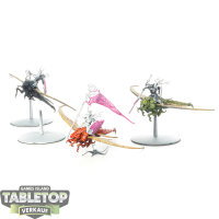 Sylvaneth - 3 x Spiterider Lancers - teilweise bemalt