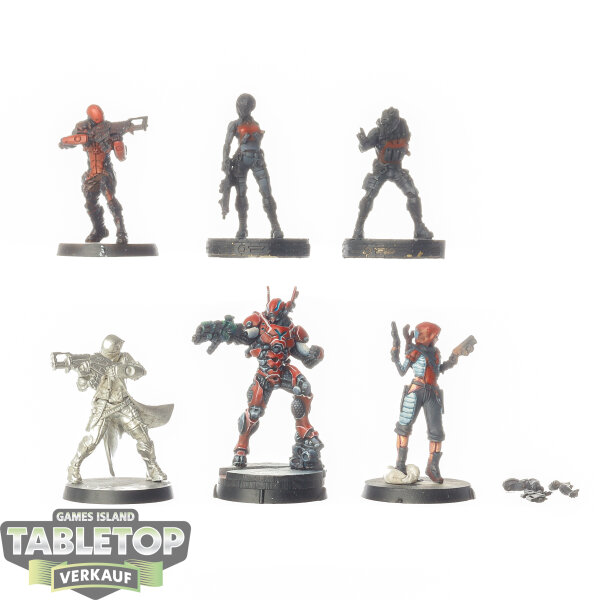 Infinity - 6 x Nomads Action Pack - teilweise bemalt
