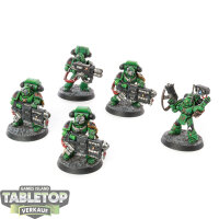 Salamanders - 5 Devastator Squad - bemalt