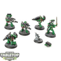 Salamanders - 5 Devastator Squad - bemalt