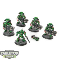 Salamanders - 5 Devastator Squad - bemalt