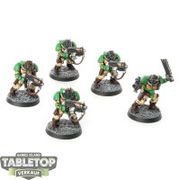 Salamanders - 5 Scout Squad classic - bemalt