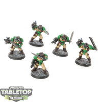 Salamanders - 5 Scout Squad classic - bemalt