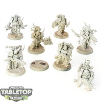 Death Guard - 7 Plague Marines - grundiert