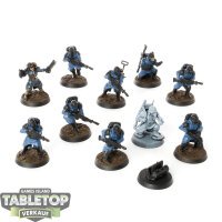 Astra Militarum - 10 Death Korps of Krieg - teilweise bemalt
