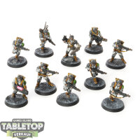 Astra Militarum - 10 Cadian Shock Troops - bemalt