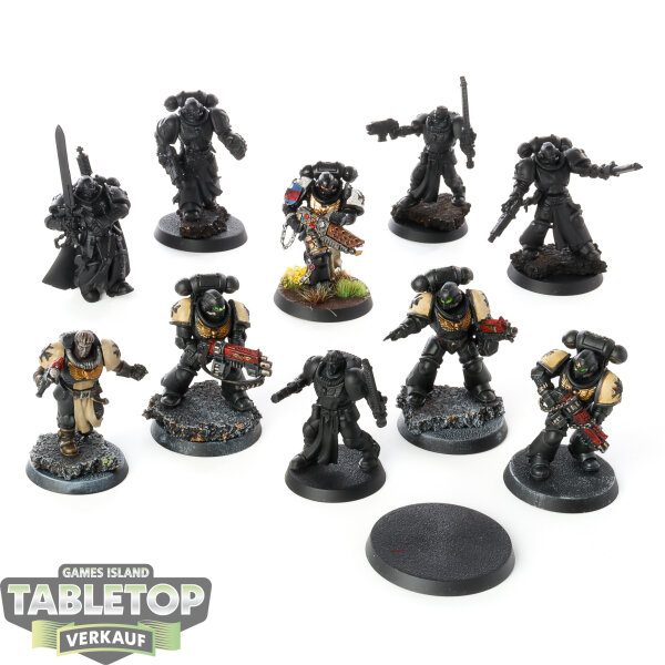 Black Templars - 10 Primaris Crusader Squad - teilweise bemalt