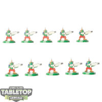 Orks - 10x Ork Gretchin klassisch - bemalt