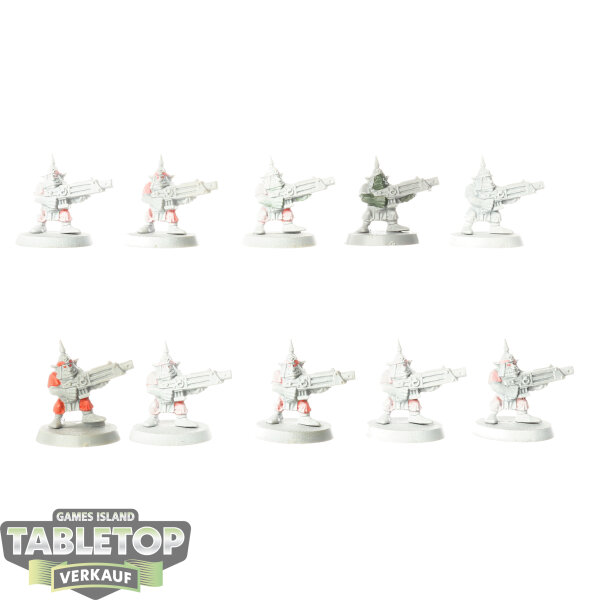 Orks - 10x Ork Gretchin klassisch - teilweise bemalt