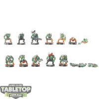 Orks - 11x Ork Gretchin klassisch - bemalt