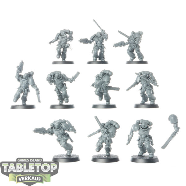 Space Marines - 10 Assault Intercessor Squad - unbemalt