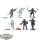 Rebellen - 6x Wookie Warriors - teilweise bemalt