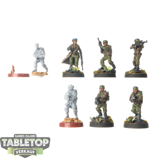 Rebellen - 7x Rebel Troopers - teilweise bemalt