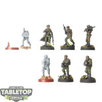 Rebellen - 7x Rebel Troopers - teilweise bemalt