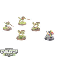 Seraphon - 5 Chameleon Skinks - bemalt