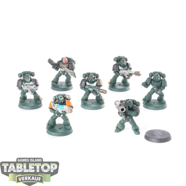 Dark Angels - 7 Tactical Squad - teilweise bemalt