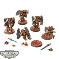 Blood Angels - 5 Sanguinary Guard klassisch - bemalt