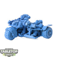 Space Marines - Attack Bike klassisch - grundiert