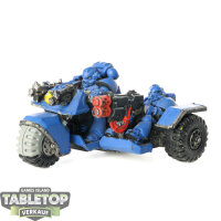 Space Marines - Attack Bike klassisch - teilweise bemalt