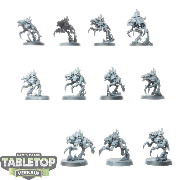 Tyraniden - 11x Neurogaunts - teilweise bemalt