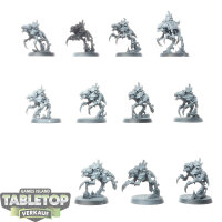 Tyraniden - 11x Neurogaunts - teilweise bemalt