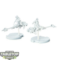 Galaktisches Imperium - 2x 74-Z Speeder Bikes - grundiert