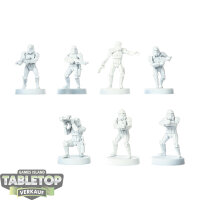 Galaktisches Imperium - 7x Stormtroopers - teilweise bemalt