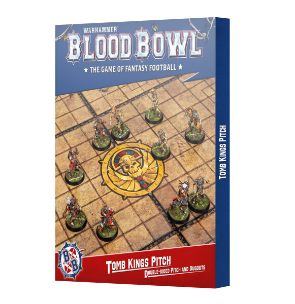 Blood Bowl - Tomb Kings Pitch: Double-sided Pitch and Dugouts Set