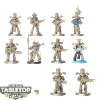 Thousand Sons - 10 x Rubric Marines - teilweise bemalt