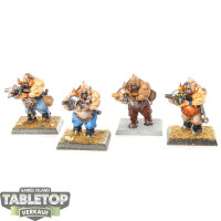 Ogre Kingdoms - 4 x Leadbelchers - bemalt