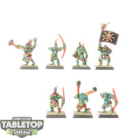 Orc & Goblin Tribes - 7 x Savage Orcs klassisch - bemalt
