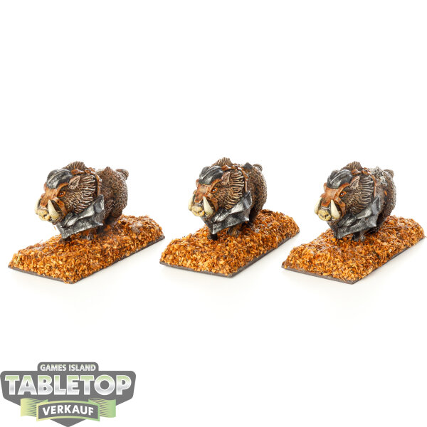 Miniaturen - 3 x Boars klassisch - bemalt