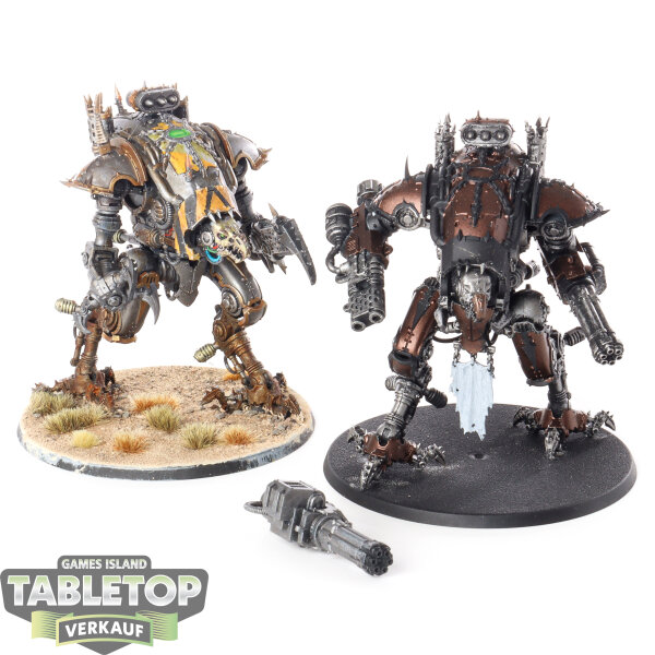 Chaos Knights - 2 War Dog  - teilweise bemalt