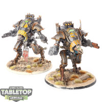 Chaos Knights - 2 War Dog Brigands - teilweise bemalt