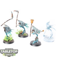 Nighthaunt - 4 Grimghast Reapers - teilweise bemalt