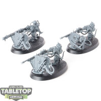 Skaven - 3 Warplock Jezzails - unbemalt