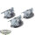 Skaven - 3 Warplock Jezzails - unbemalt