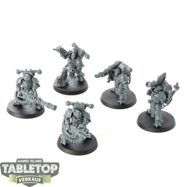 Chaos Space Marines - 5x Havocs - teilweise bemalt